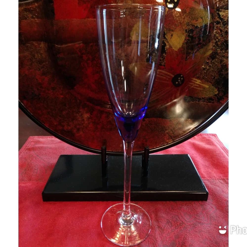 Blue Champagne Flutes - Picture 2 of 2